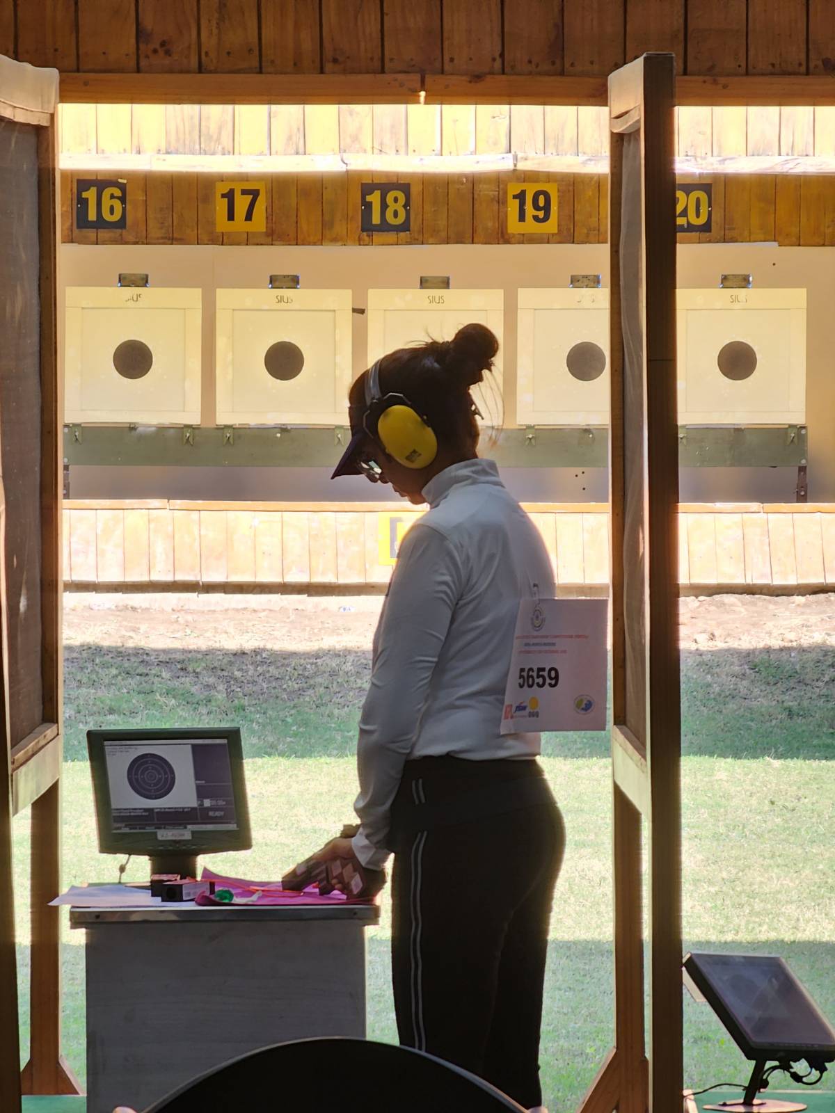 Richa Bhatnagar at the shooting range