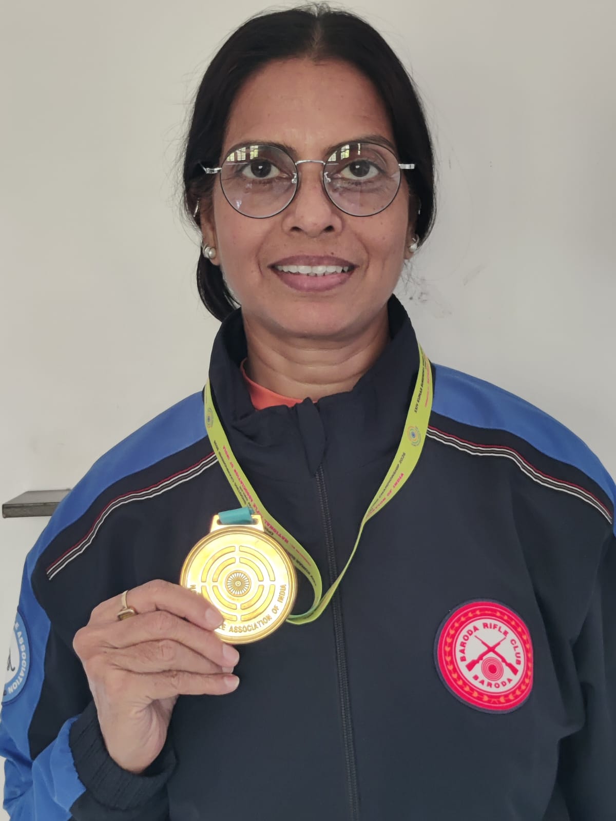 Richa Bhatnagar with her National Gold Medal